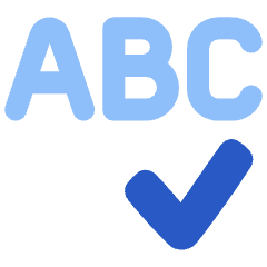 Spell Check Icon from Plump Flat Set