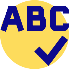 Spell Check Icon from Sharp Pop Set