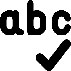 Spell Check Icon from Core Remix Set