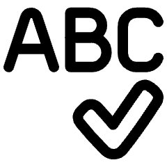 Spell Check Icon from Plump Line Set