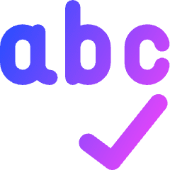 Spell Check Icon from Core Gradient Set