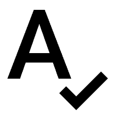 Spellcheck Icon from Sharp Line - Material Pro Set