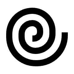 Spiral Shape Icon from Outlined Line - Material Pro Set