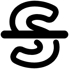 Strikethrough 1 Icon from Plump Remix Set