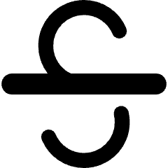 Strikethrough 1 Icon from Core Remix Set