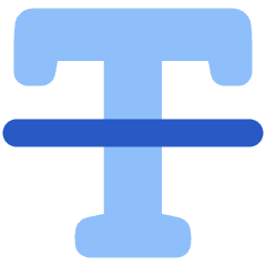 Strikethrough 2 Icon from Plump Flat Set