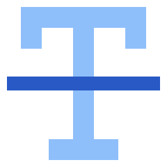 Strikethrough 2 Icon from Sharp Flat Set