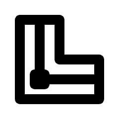 Stroke Center Icon from Rounded Line - Streamline Material Set