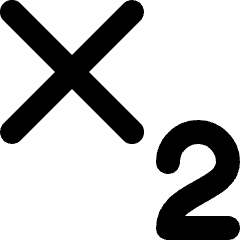 Sub Script Icon from Micro Line Set