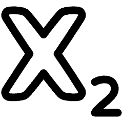 Subscript 1 Icon from Plump Line Set