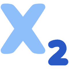 Subscript 1 Icon from Plump Flat Set