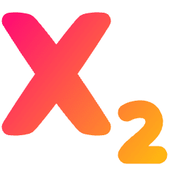 Subscript 1 Icon from Plump Gradient Set