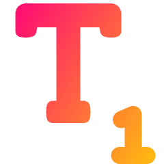 Subscript 2 Icon from Plump Gradient Set