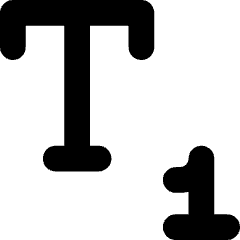 Subscript 2 Icon from Core Solid Set