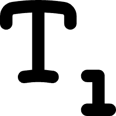 Subscript 2 Icon from Flex Solid Set