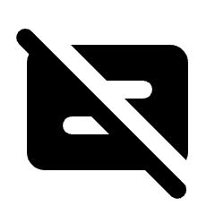 Subtitles Off Fill Icon from Rounded Fill - Streamline Material Set