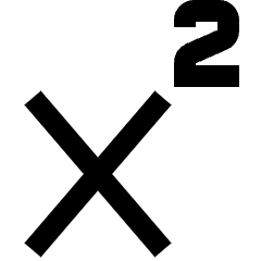 Superscript 1 Icon from Sharp Line Set