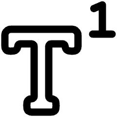 Superscript 2 Icon from Plump Line Set