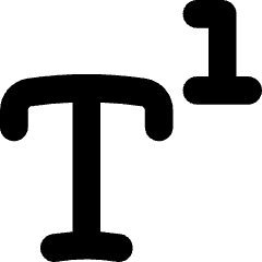 Superscript 2 Icon from Flex Solid Set