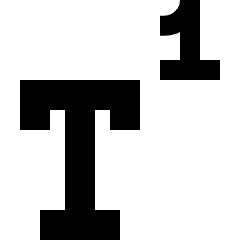 Superscript 2 Icon from Sharp Solid Set