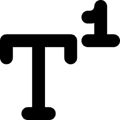 Superscript 2 Icon from Core Solid Set