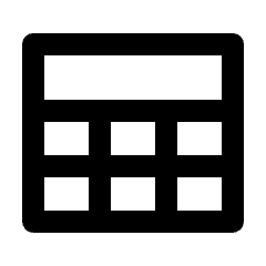 Table Icon from Outlined Line - Streamline Material Set