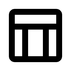 Table Chart Icon from Rounded Line - Streamline Material Set