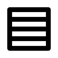 Table Rows Narrow Icon from Outlined Line - Streamline Material Set