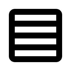 Table Rows Narrow Icon from Rounded Line - Material Pro Set