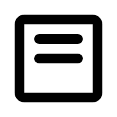 Text Align Top Icon from Rounded Line - Material Pro Set