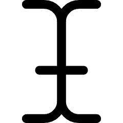 Text Bar Icon from Core Line Set
