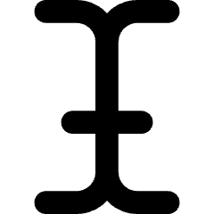 Text Bar Icon from Core Solid Set