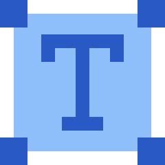 Text Box 1 Icon from Sharp Flat Set