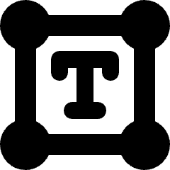 Text Box 1 Icon from Micro Solid Set