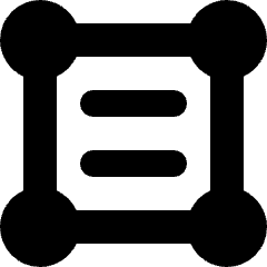 Text Box 2 Icon from Micro Solid Set