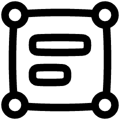 Text Box 2 Icon from Plump Line Set