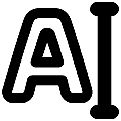 Text Editing Typing Icon from Plump Remix Set