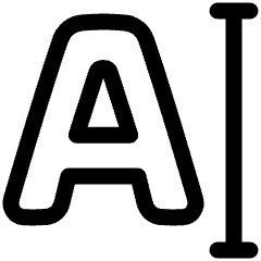 Text Editing Typing Icon from Plump Line Set