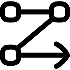 Text Flow Rows Icon from Flex Line Set