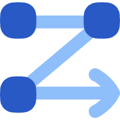 Text Flow Rows Icon from Flex Flat Set