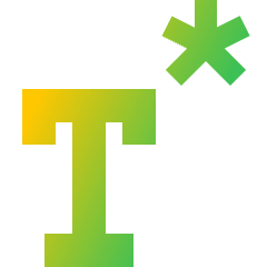 Text Footnote Icon from Sharp Gradient Set