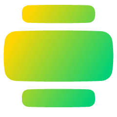 Text Image Center Large Icon from Plump Gradient Set