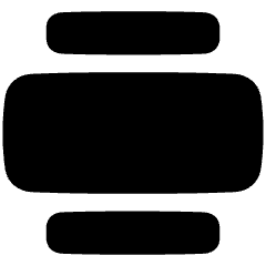 Text Image Center Large Icon from Plump Solid Set