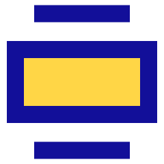 Text Image Center Large Icon from Sharp Pop Set