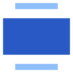 Text Image Center Large Icon from Sharp Flat Set