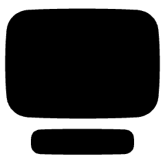 Text Image Top Icon from Plump Solid Set