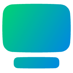 Text Image Top Icon from Plump Gradient Set