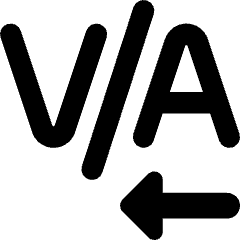 Text Kerning Icon from Core Solid Set