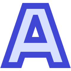 Text Outline Icon from Sharp Duo Set
