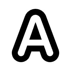 Text Outline Fill Icon from Rounded Fill - Streamline Material Set